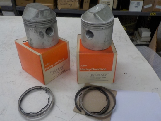 SPORTSTER "NEW OLD STOCK" SET OF .060 PISTONS 1957-69 #22258-58A